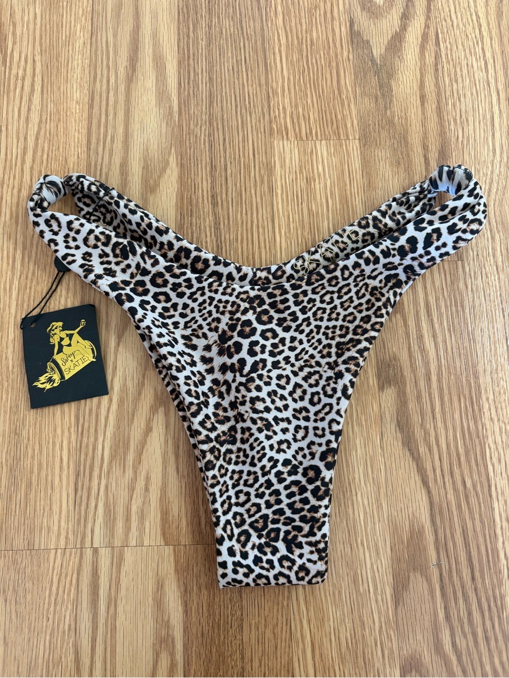 Skatie Suzanne bottom in Leopard-Print bikini bottom